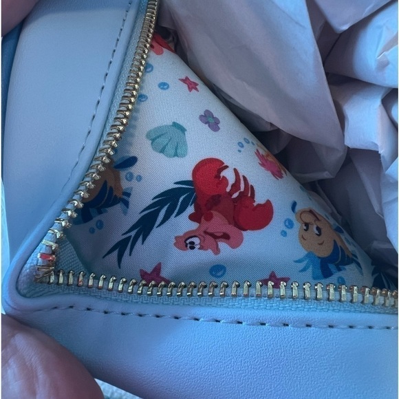 Loungefly Disney Exclusive Little Mermaid Stained Glass Mini Backpack Bag NWT main image 10